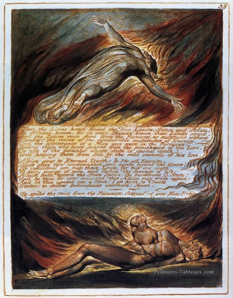 La Descente du Christ romantisme Âge romantique William Blake Peintures à l'huile